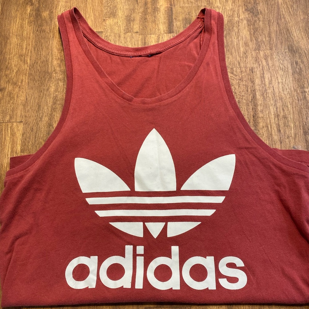 Adidas Burnt Red Tank Top